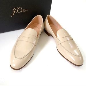 J. Crew Academy Leather Penny Loafers Blush Pink